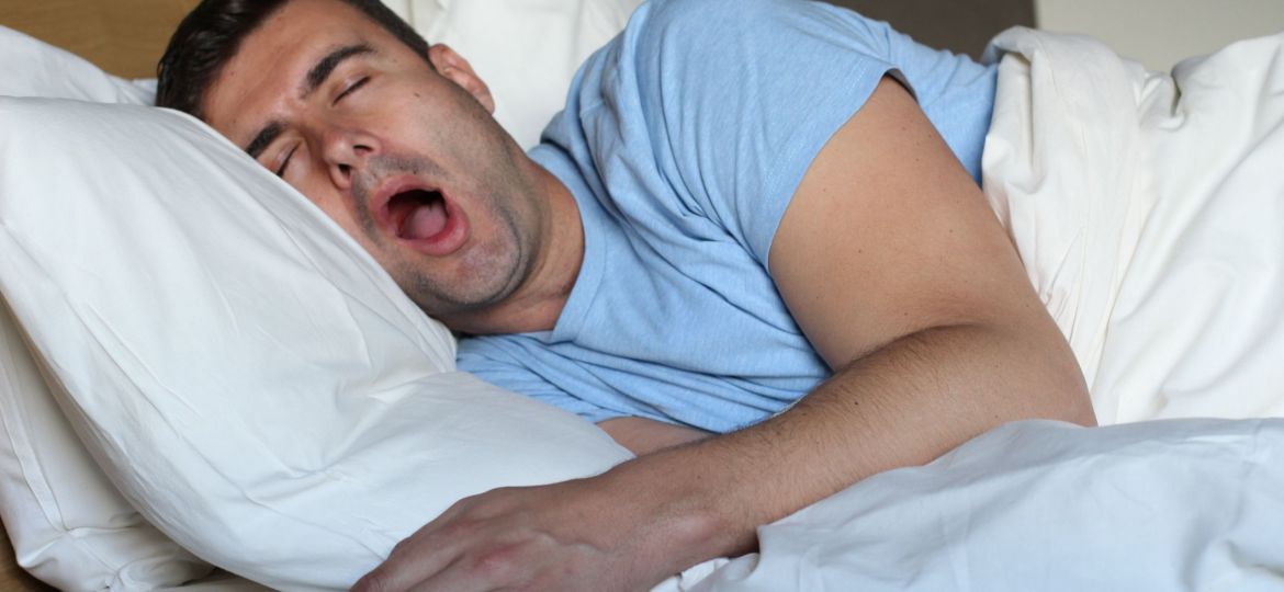 image of patient snoring to help understand what can make sleep apnoea worse